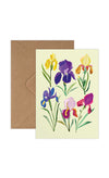 Irises Greetings Card