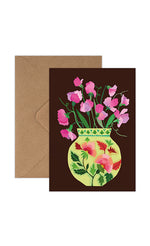 Sweet Peas Greetings Card