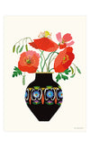Poppies In a Vase Print
