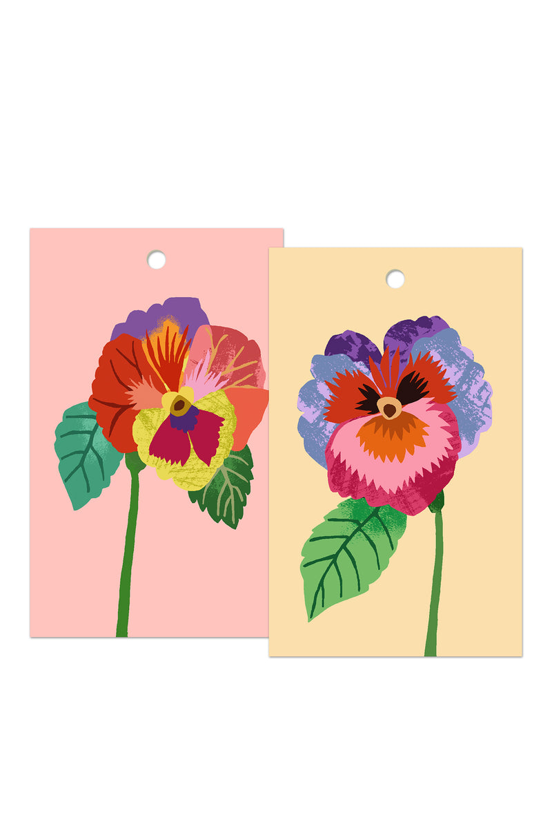 Pansies Gift Tags Pack