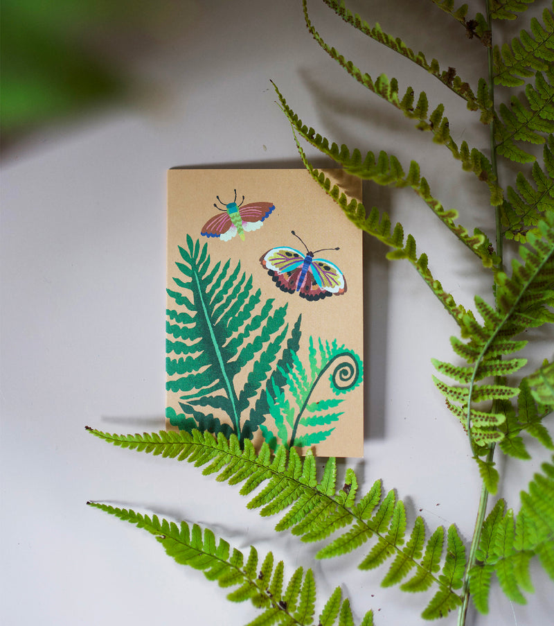 Fern & Moth Mini Card