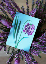 Fritillaria Mini Greetings Card