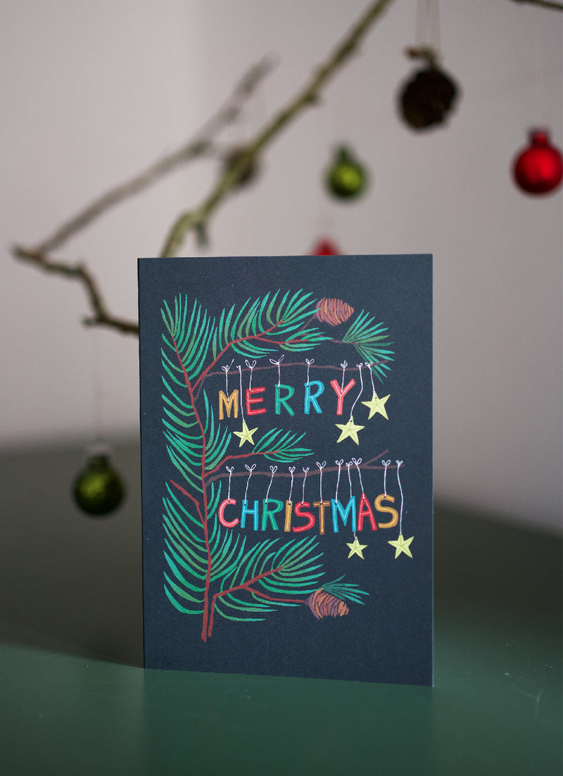 Christmas Branch Greetings Card
