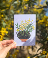 Mimosa Jug Greetings Card
