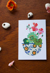 Pelargonium Greetings Card