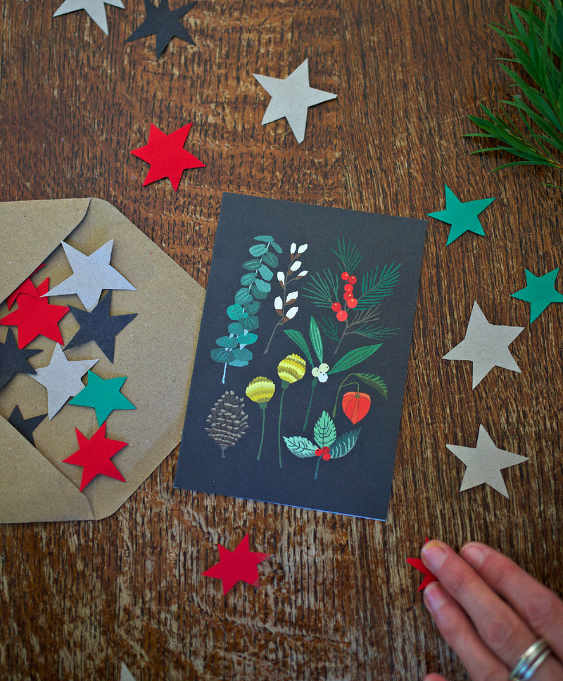 Winter Foliage Greetings Card