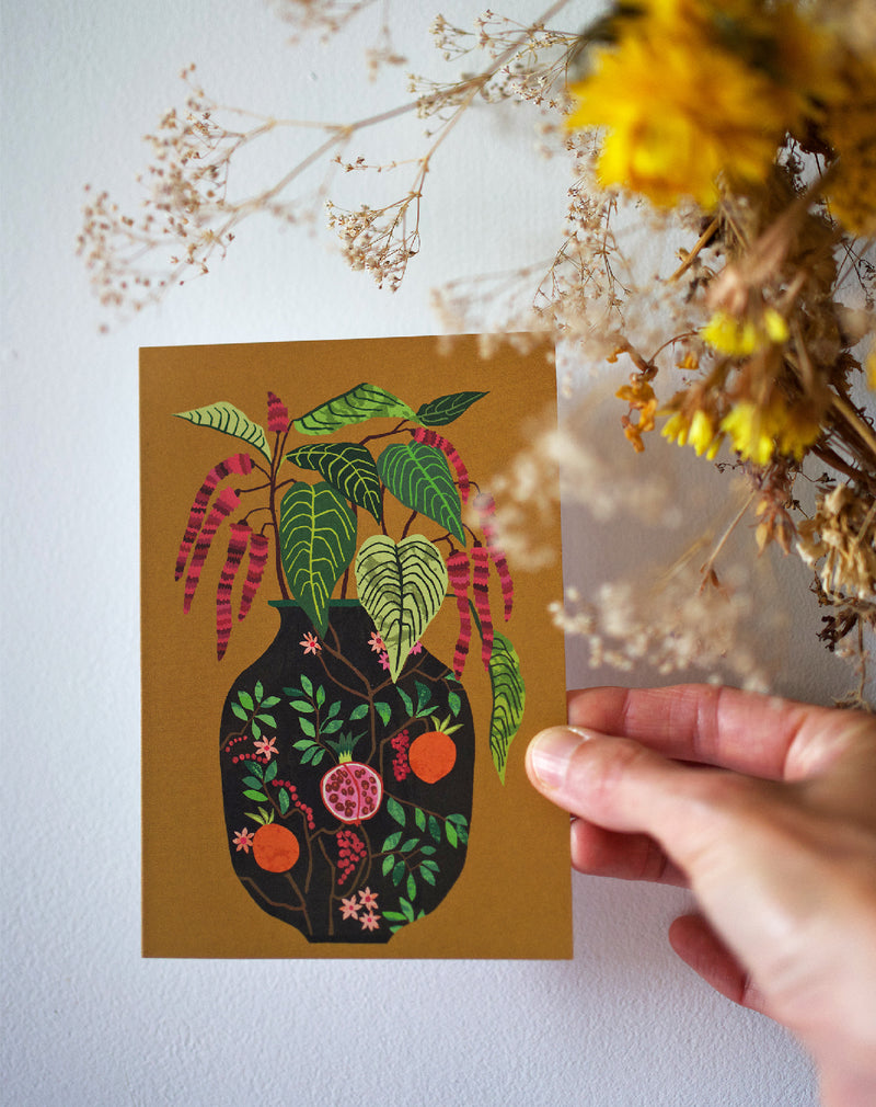 Amaranthus Greetings Card