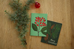 Christmas Mini Card Pack - Christmas Pine & Winter Rosehips