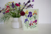 Irises Greetings Card