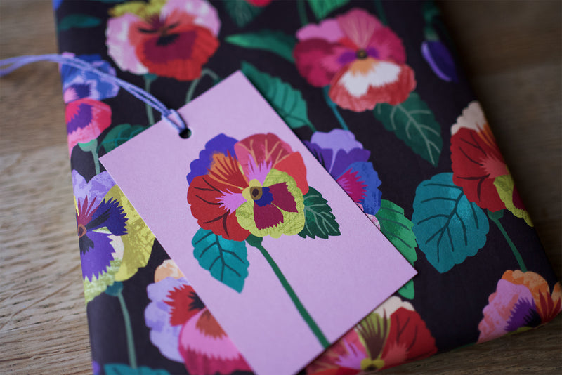 Pansies Gift Tags Pack