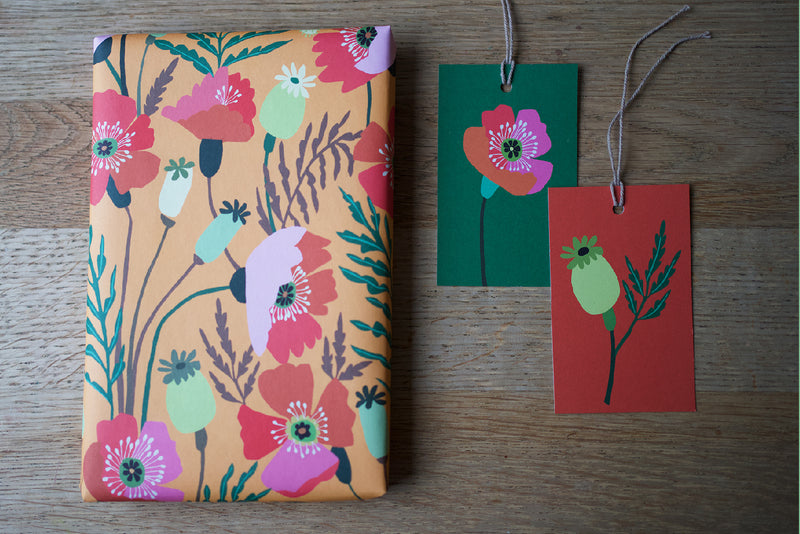 Poppies Gift Tags Pack
