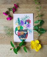 Gardener's Vase Greetings Card