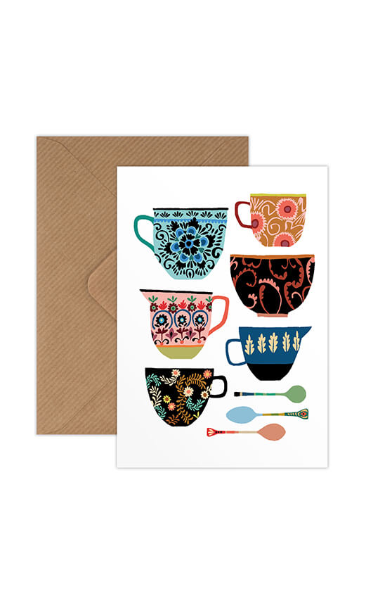 Folk Collection Greetings Card