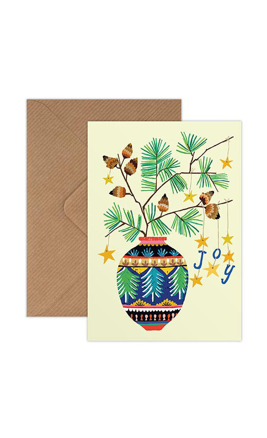 Joy Greetings Card - Wholesale bundle of 6