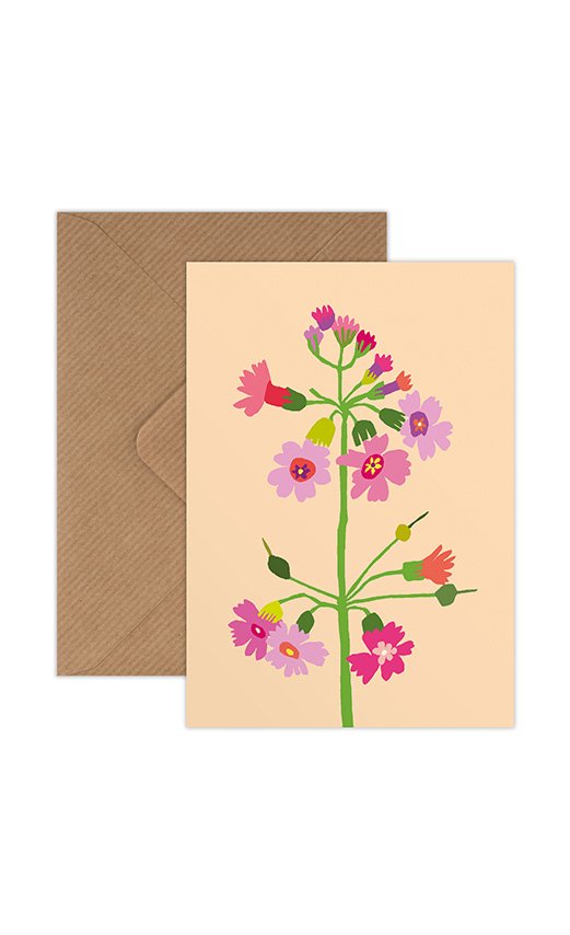 Hosta Mini Greetings Card - Wholesale bundle of 6