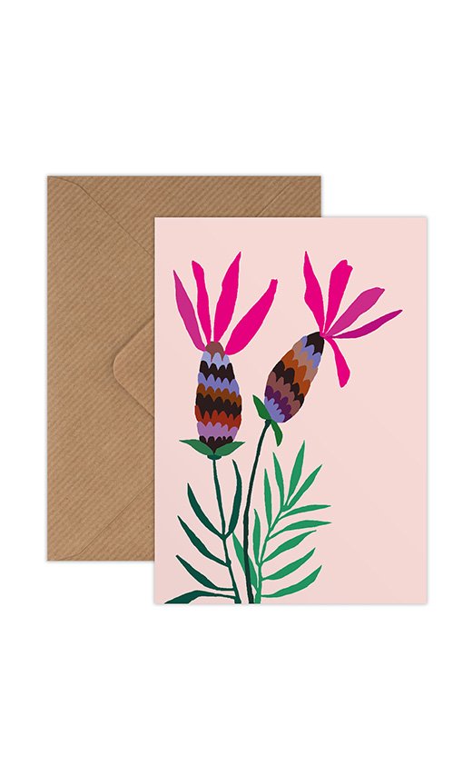 Lavender Mini Greetings Card - Wholesale bundle of 6