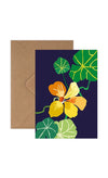 Nasturtium Mini Greetings Card