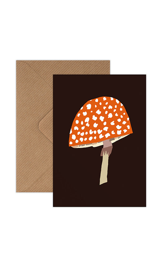 Mushroom Mini Greetings Card