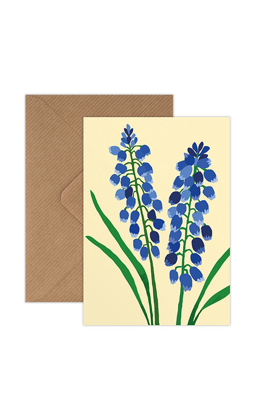Grape Hyacinth Mini Card- Wholesale bundle of 6